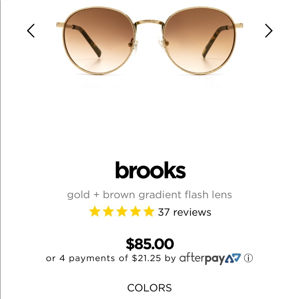 *BRAND NEW* DIFF Sunglasses